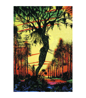 Swamp Mirage Blacklight Poster BL1C16