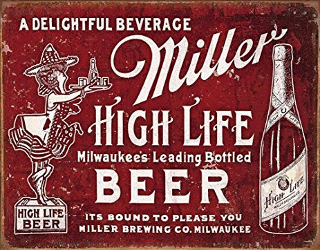 Miller Bound to Please Tin Sign