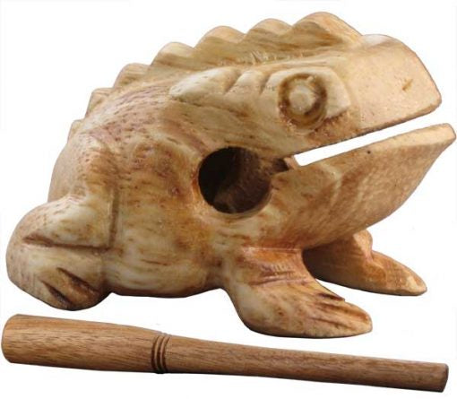 Extra Small Wood Percussion Frog