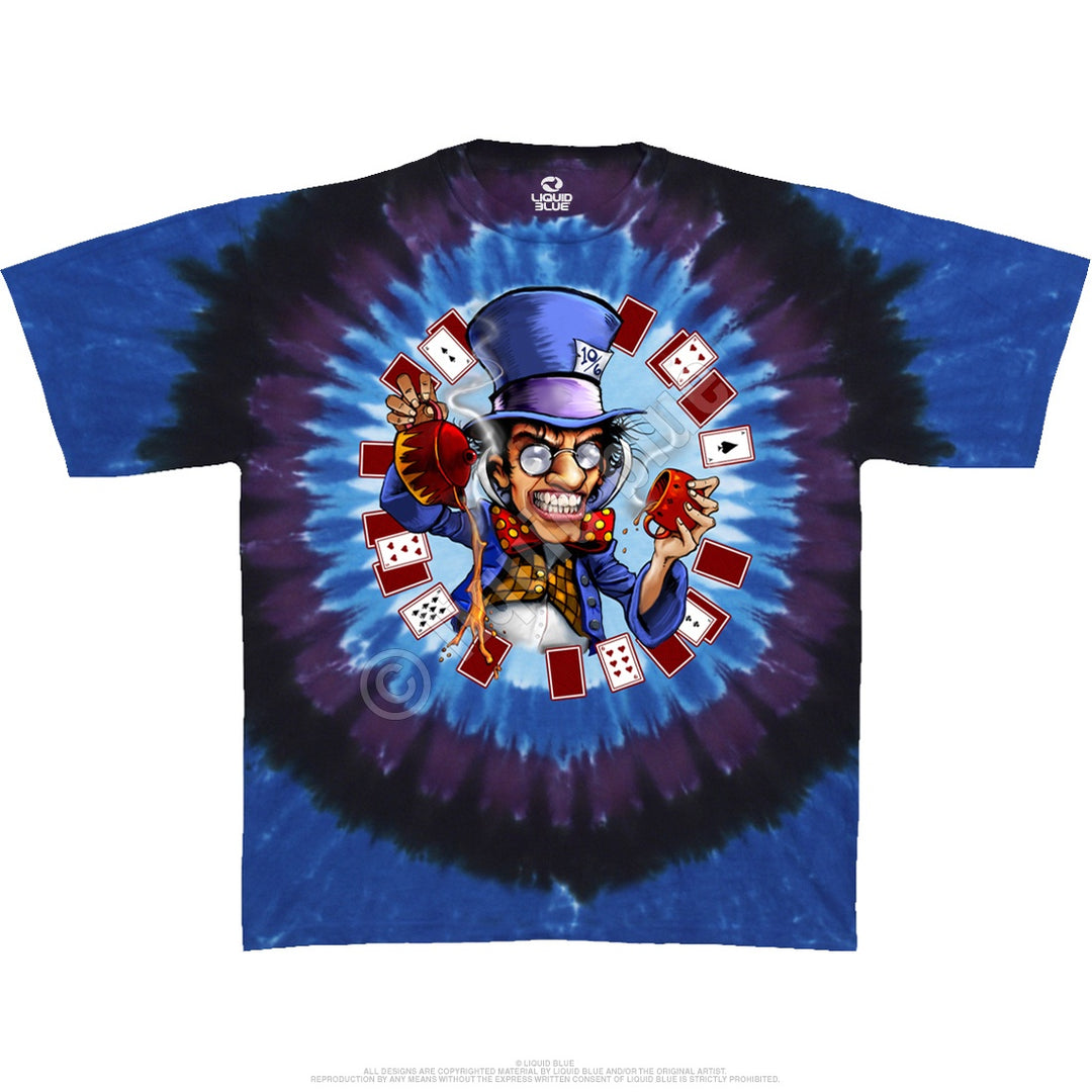 Liquid Blue - Mad Hatter Tie-Dye T-Shirt
