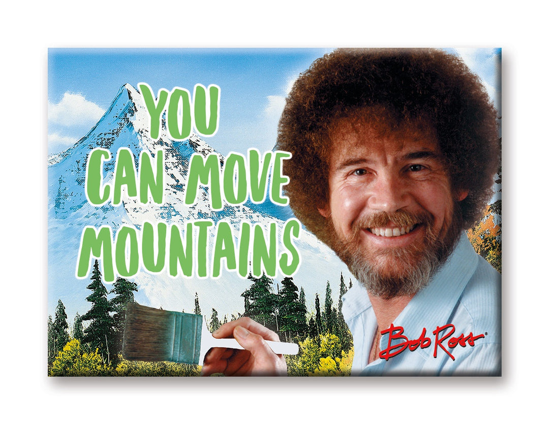 Bob Ross Mountains Magnet
