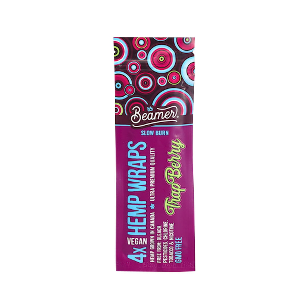 Beamer Hemp Wraps 4pk - Trap Berry