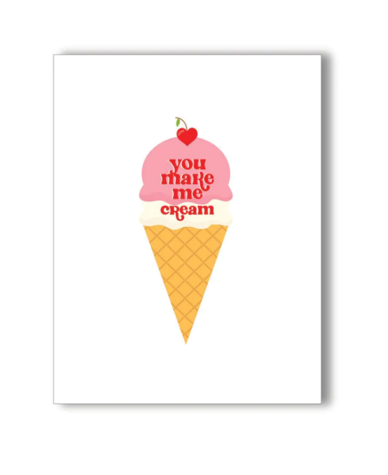 Naughty Kards - You Make Me Cream Greeting Card