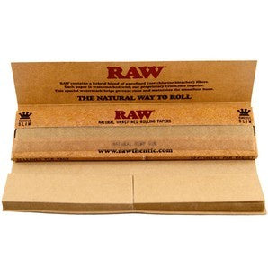 RAW Organic Hemp 1 1/4 Connoisseur Rolling Papers w/ Tips