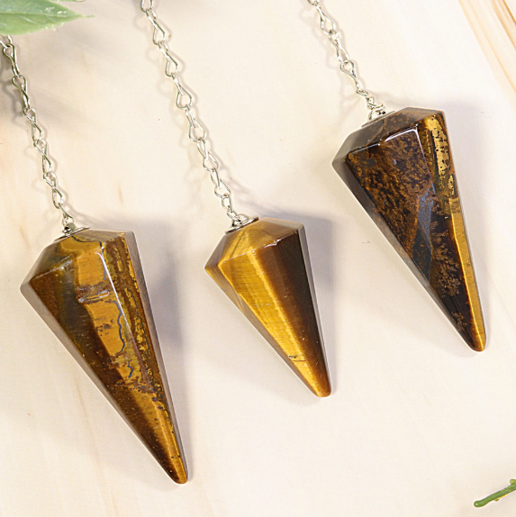 Nature's Artifacts - Tiger Eye Pendulum