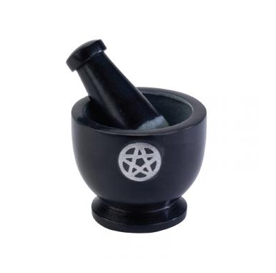 Benjamin - Black Mortar & Pestle w/Pentacle 65868