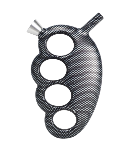 5.5" Plastic Hand Pipe Brass Knuckles Design - Assorted Patterns