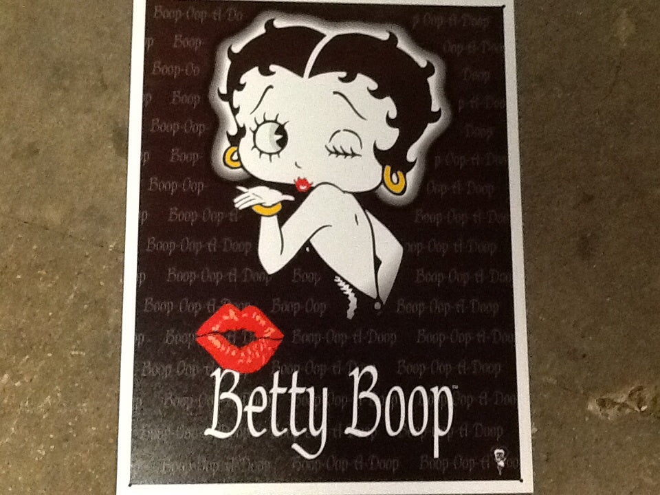 Betty Boop Kiss Tin Sign