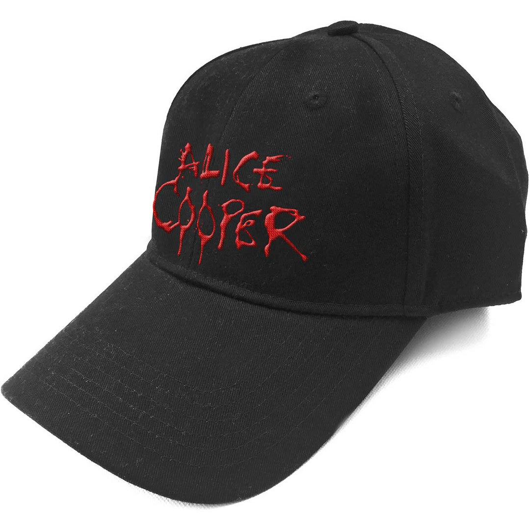 Alice Cooper Unisex Baseball Cap - Dripping Logo (Red)