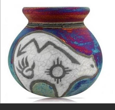 Raku Potteryworks - Extra Large Silhouette Vase 8"