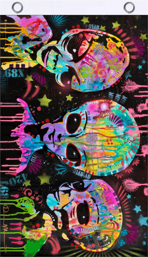 Aliens Black Light Fly Flag