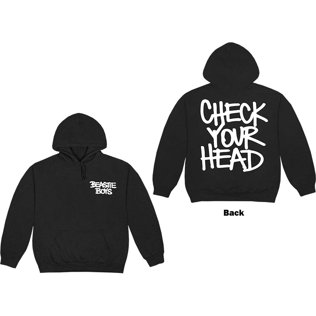 THE BEASTIE BOYS UNISEX PULLOVER HOODIE: CHECK YOUR HEAD