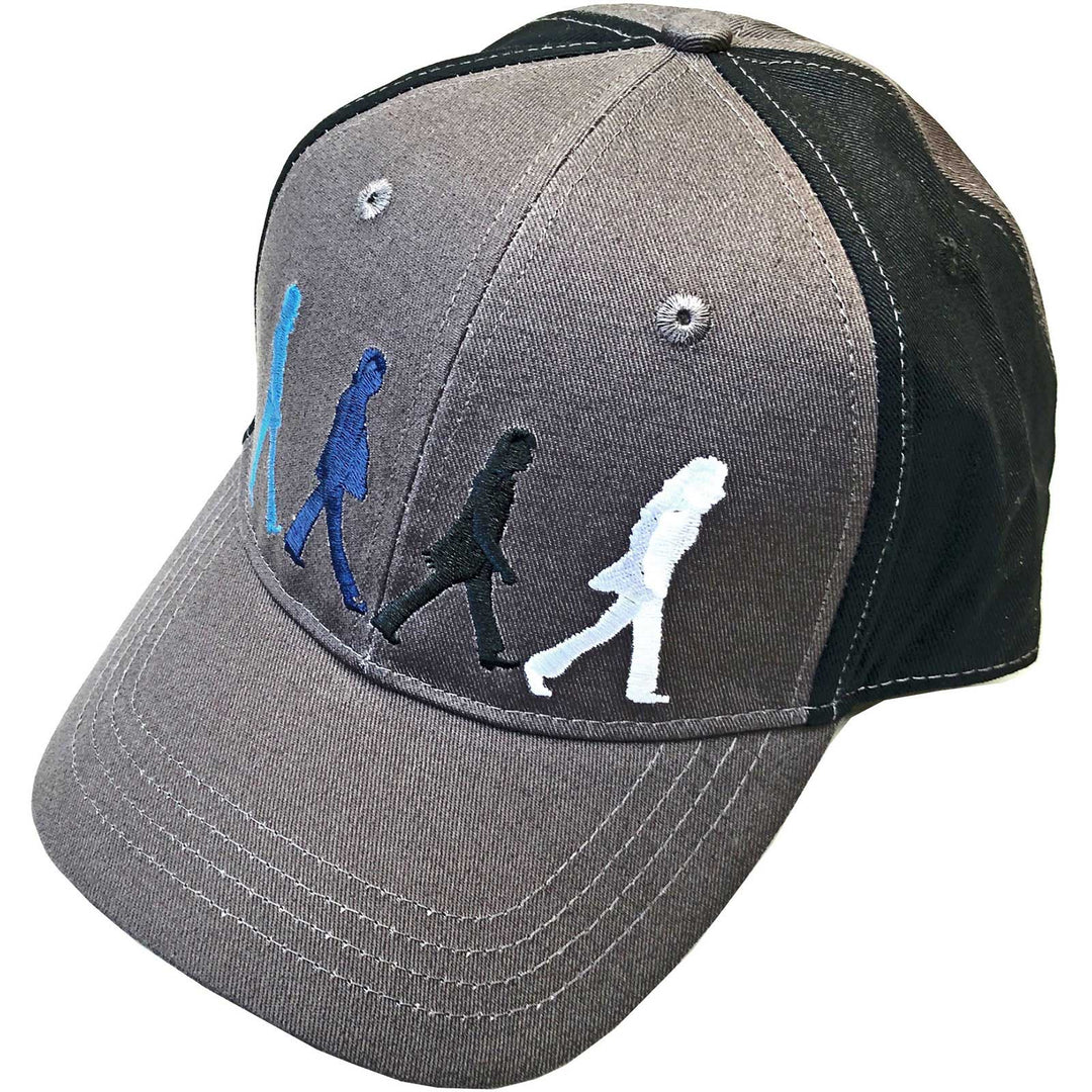 The Beatles Unisex Baseball Cap - Abbey Road Figures (Black & Charcoal Grey) (2-Tone)