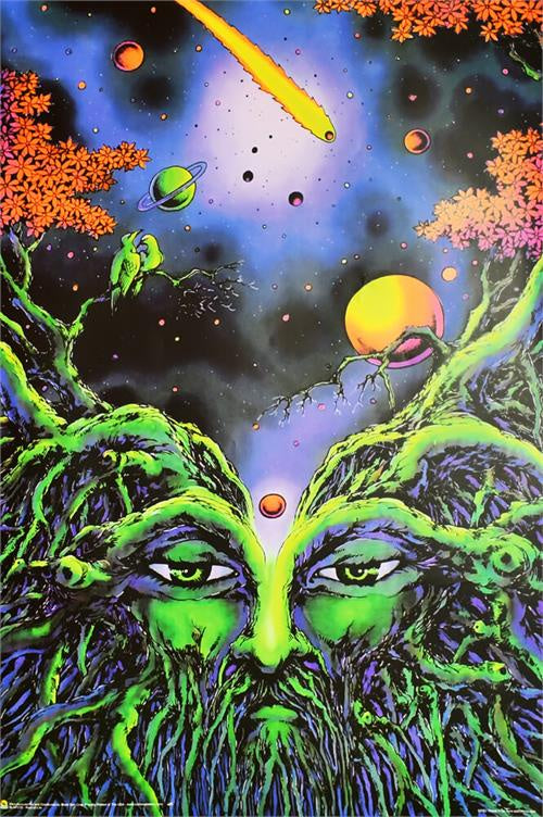 Root of Life Non-Flocked Blacklight Poster BL1C4