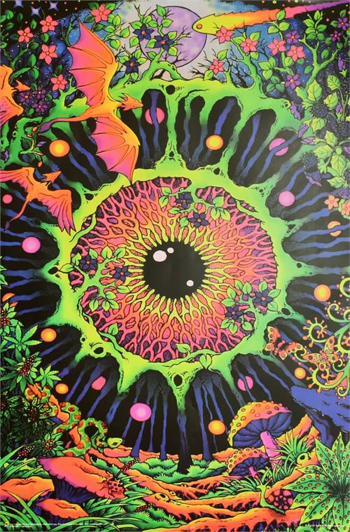 Cosmic Eye Non Flocked Blacklight Poster