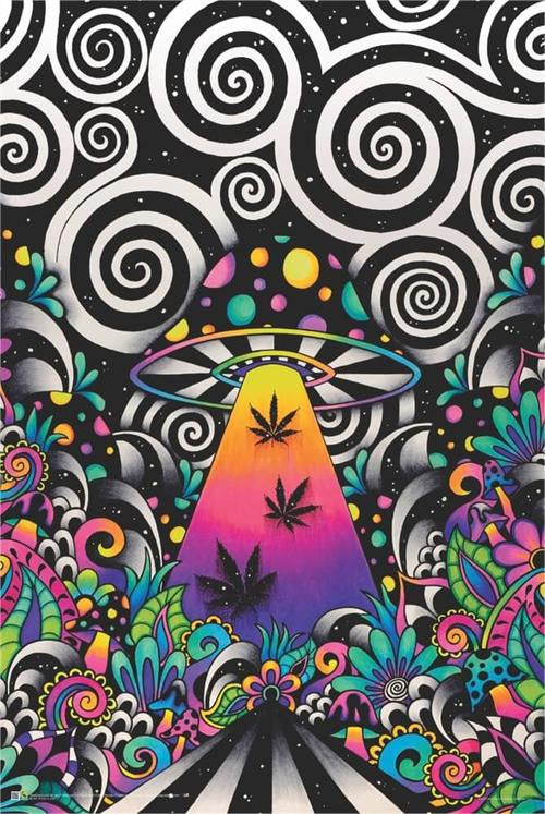 Brizland Non Flocked Blacklight Poster