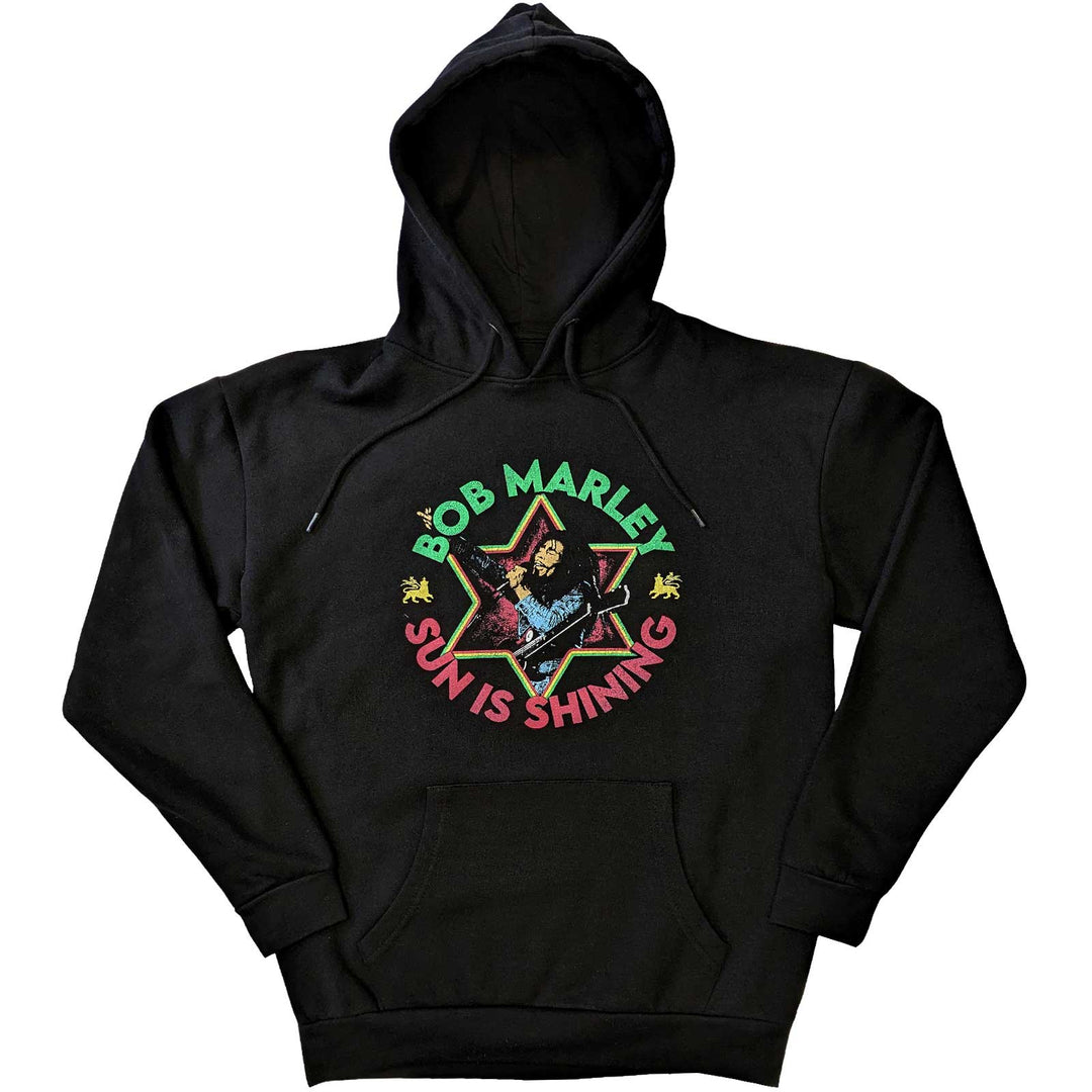 BOB MARLEY UNISEX PULLOVER HOODIE: SUN IS SHINING