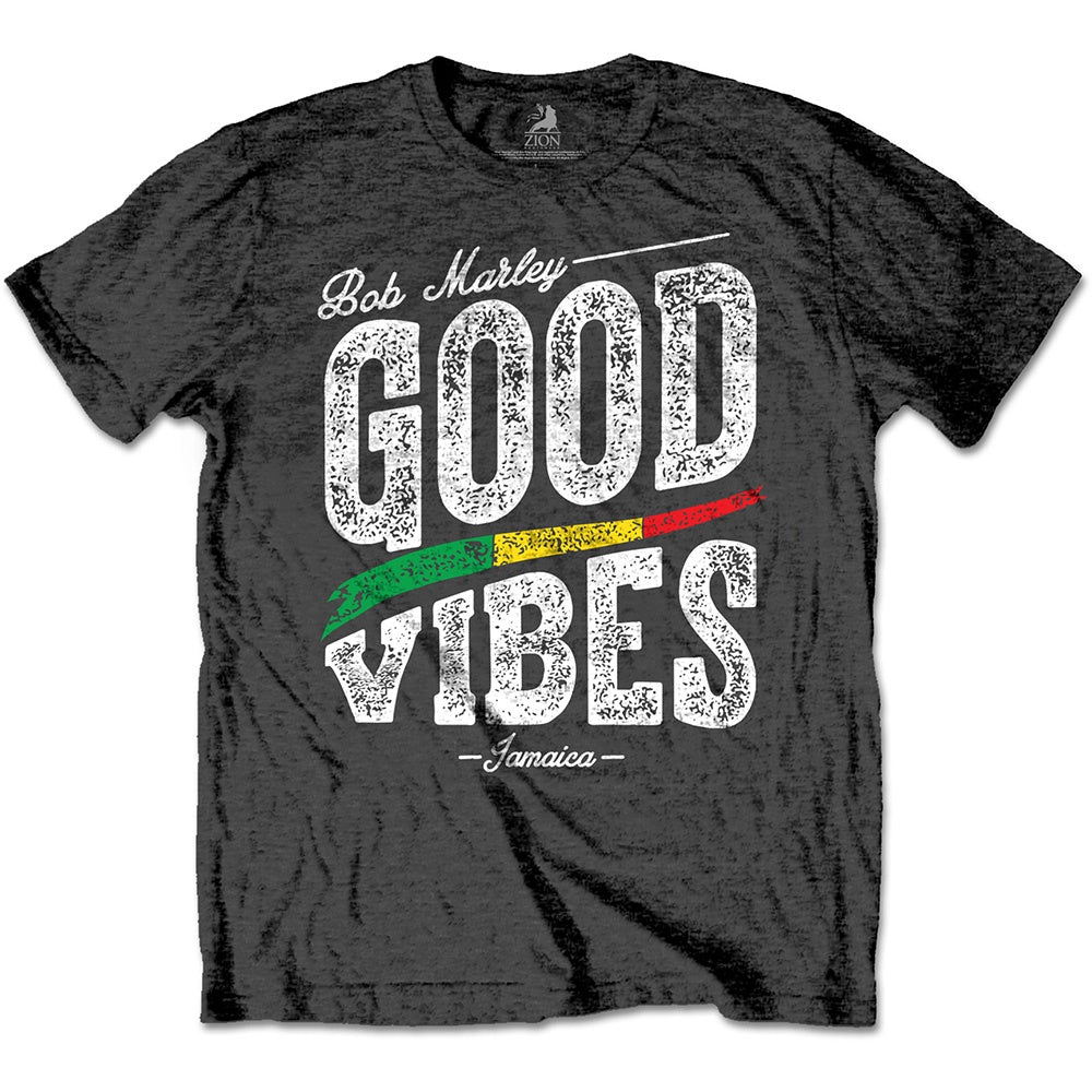 BOB MARLEY UNISEX T-SHIRT: GOOD VIBES