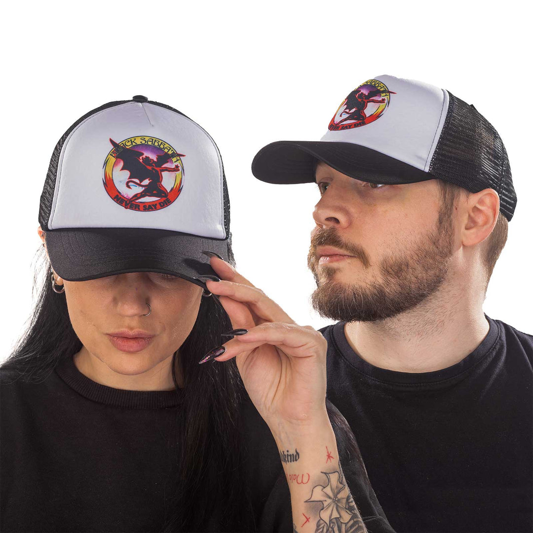 Rock Off - Black Sabbath "Never Say Die" Unisex Mesh Snapback Cap