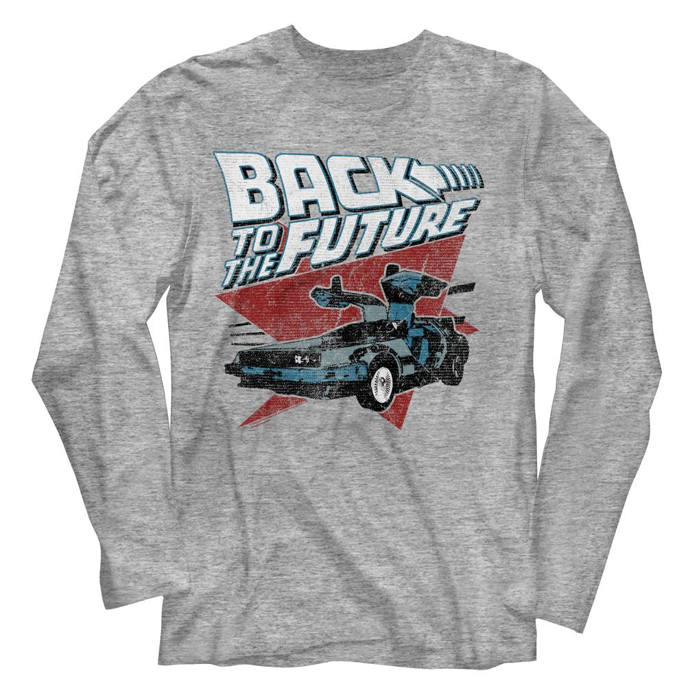 American Classics - Back to the Future L-Sleeve Grey Shirt
