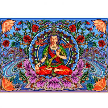 Buddha Lotus Tapestry