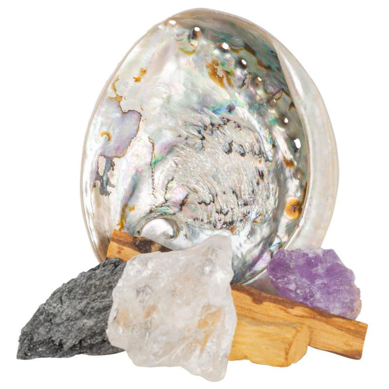 Benjamin - Wolf Spirit Sage New Beginnings Smudge Crystal Kit