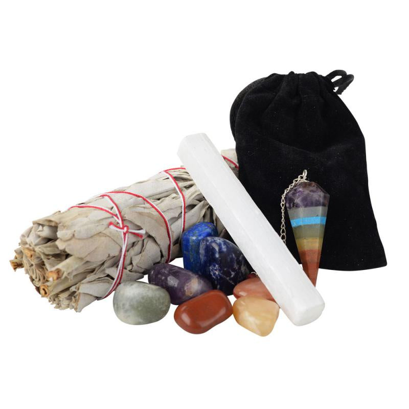 Wolf Spirit Sage - Seven Chakra Smudge Kit