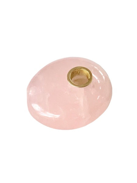 Rose Quartz Palm Stone Pipe