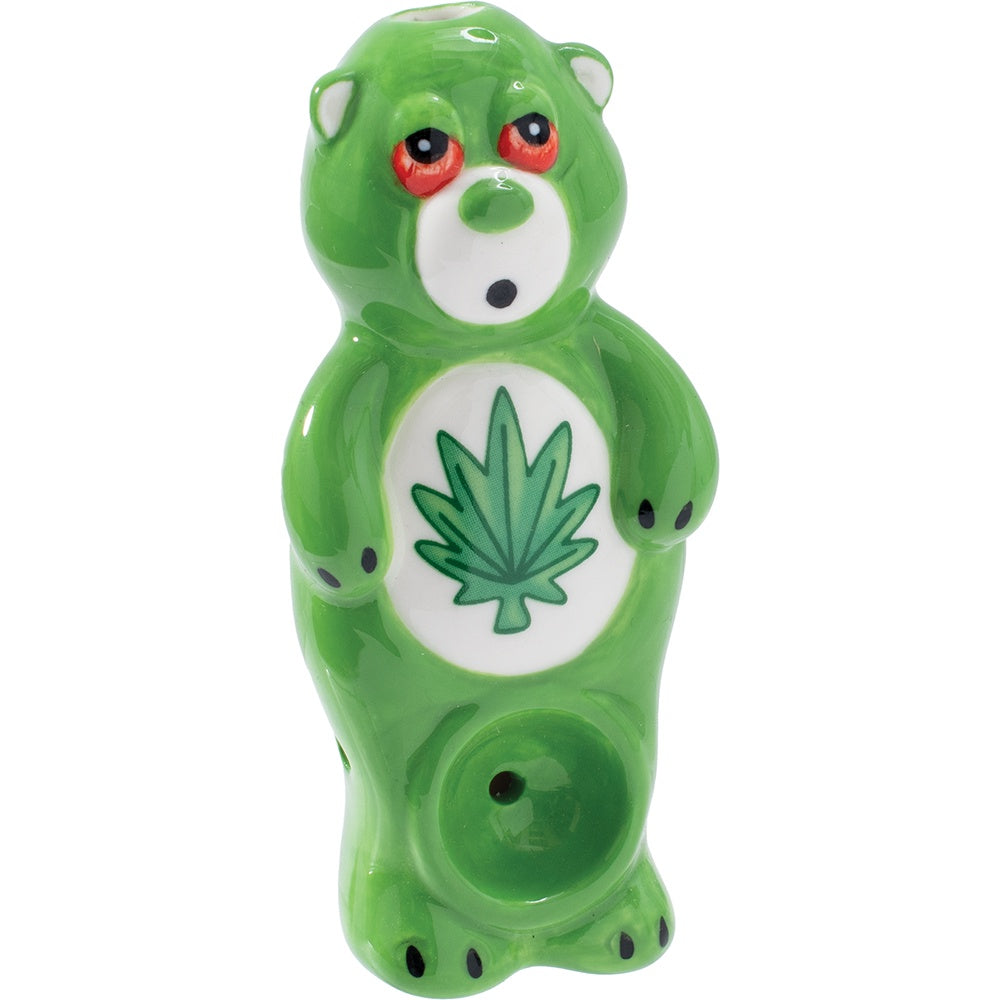 3.5" Stoned Bear Ceramic Pipe