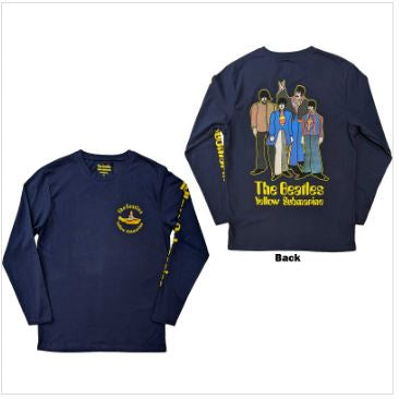 Rock Off - The Beatles "Yellow Submarine Band" L-Sleeve Print Shirt