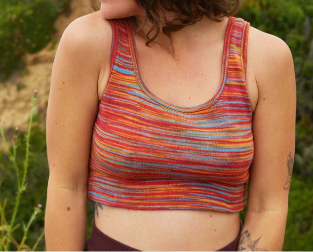 Zig Zag - Cotton Knit Bralette