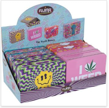 Fujima - Assorted Printed Stash Tin Boxes