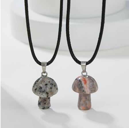 Magic Touch - Gemstone Mushroom Necklaces