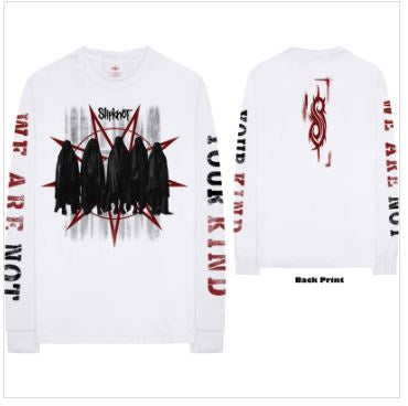 Rock Off - Slipknot 'Shrouded Group' Unisex L-Sleeve Shirt