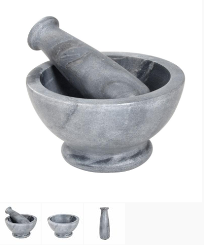Grey Mortar & Pestle 66758