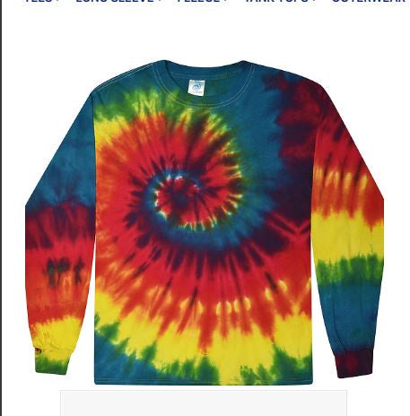 Colortone - Reactive Rainbow Tie Dye L-Sleeve Shirt