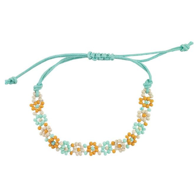 Viva Life - Boho Daisy Seedbead Bracelet