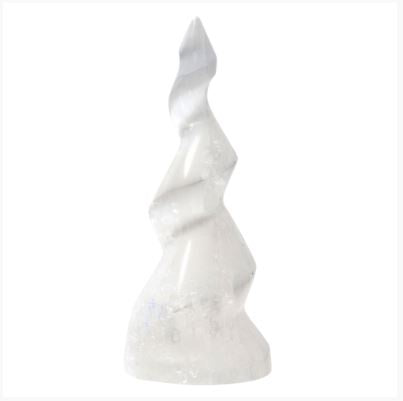 Selenite Spiral Tower 5366