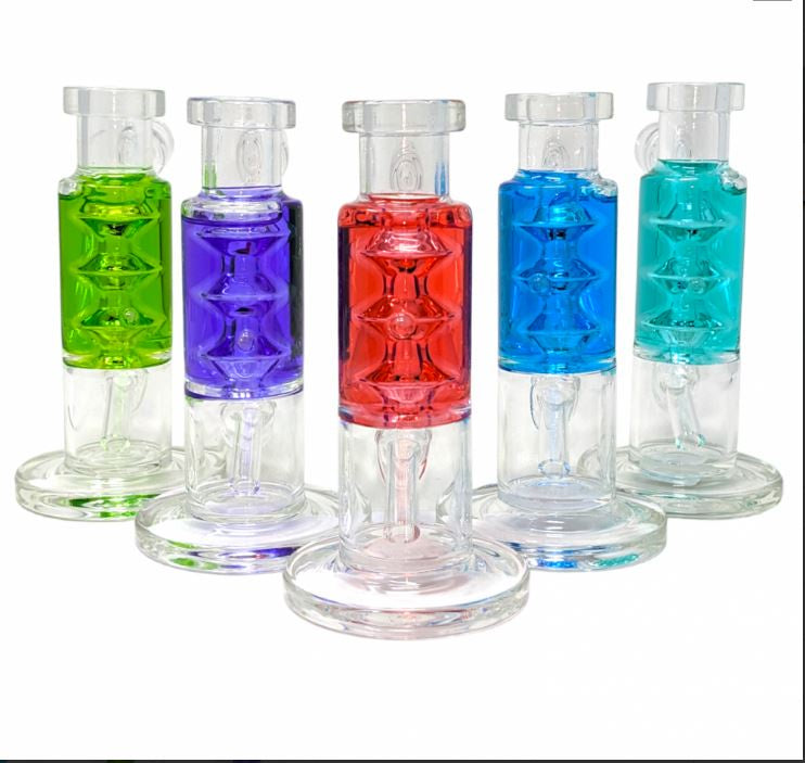 Skygate - 6" Glycerin Filled Straight Water Pipe w/Banger