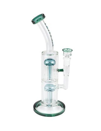 Skeye - Gili Glass 11.5" Bent Neck Double 6 Arm Tree Perc Pipe