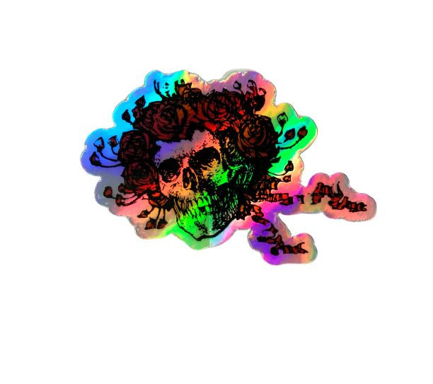 Always A Hoot - Bertha "Skull & Roses" Hologram Sticker
