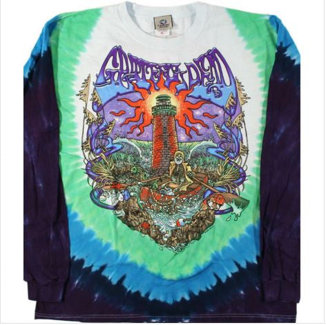 Liquid Blue - Grateful Dead "Watch Tower" Tie Dye L-Sleeve Shirt