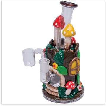 Mushroom Tree House 8" Water Pipe