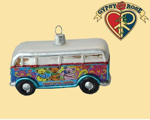 Gypsy Rose - Grateful Dead Dancing Bears Bus Ornament