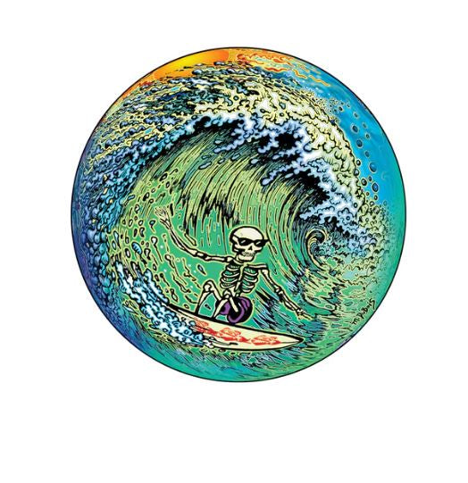 HappyLife - Skeleton Surfer Sticker