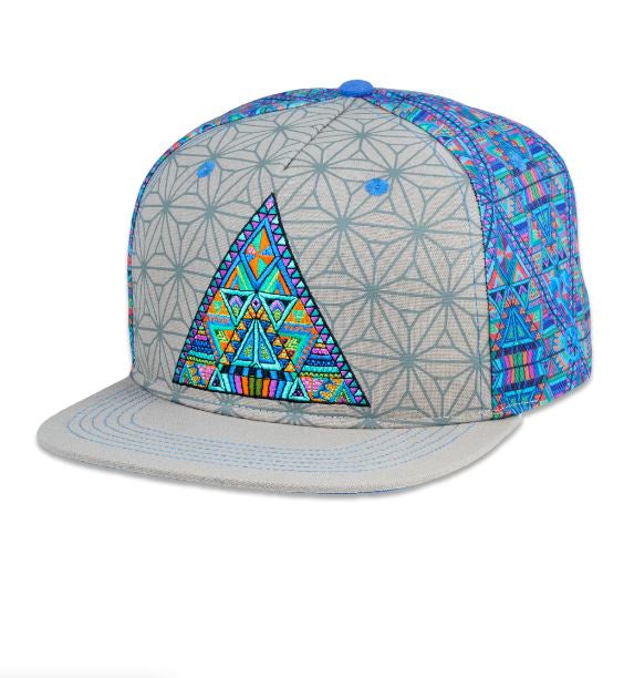 Grassroots - Chris Dyer DMT Triangles Gray Snapback Hat
