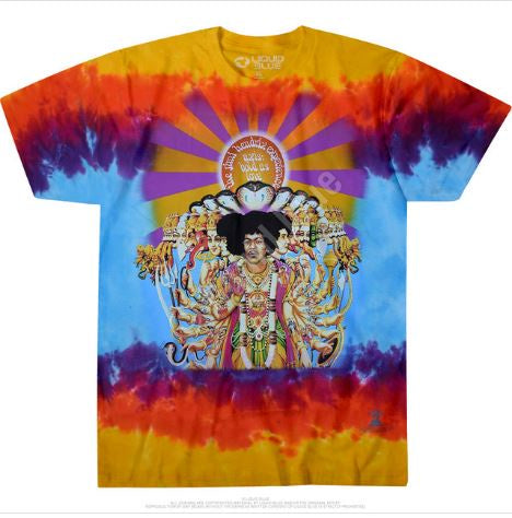 Liquid Blue - Jimi Hendrix "Bold As Love" Tie Dye T-Shirt