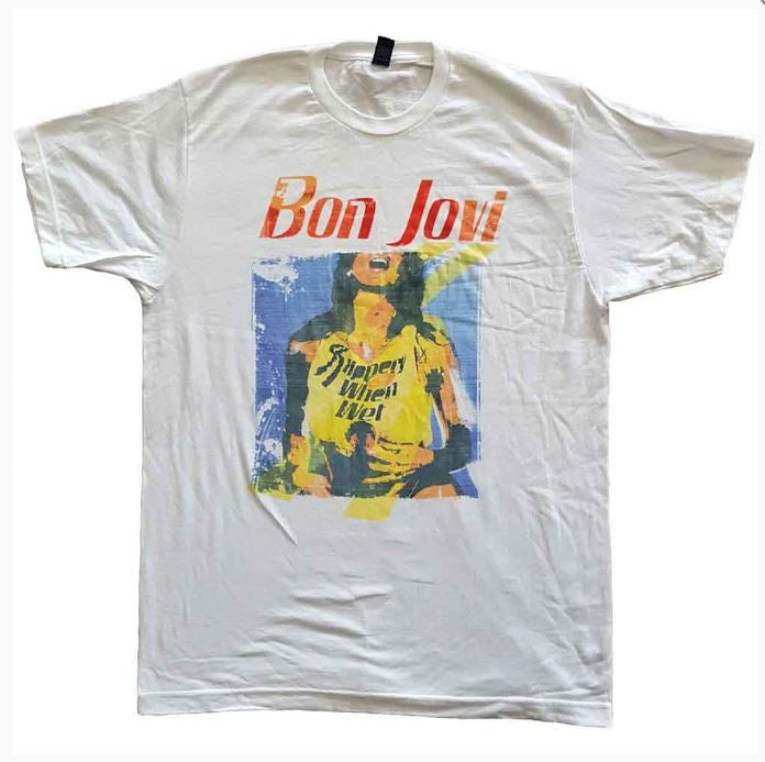 Rock Off - Bon Jovi 'Slippery When Wet Original Cover' Unisex T-Shirt
