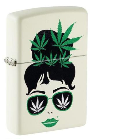 Zippo - "Cannabis Girl" Glow in the Dark Lighter