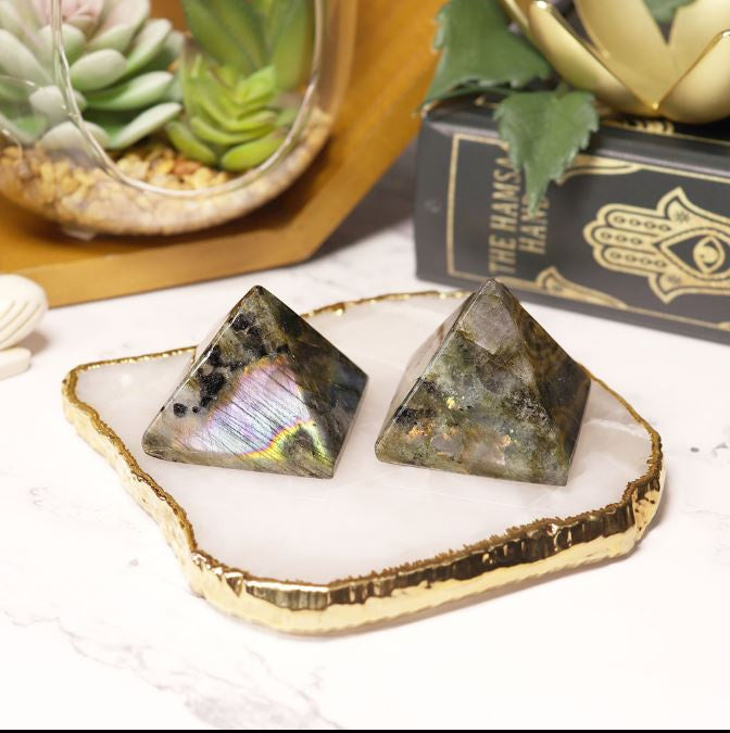 Nature's Artifacts - Labradorite Pyramid